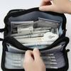 Multi-layer Pen Storage Bag Large-capacity Student Stationary Boxes Grid Pencil Case  Children