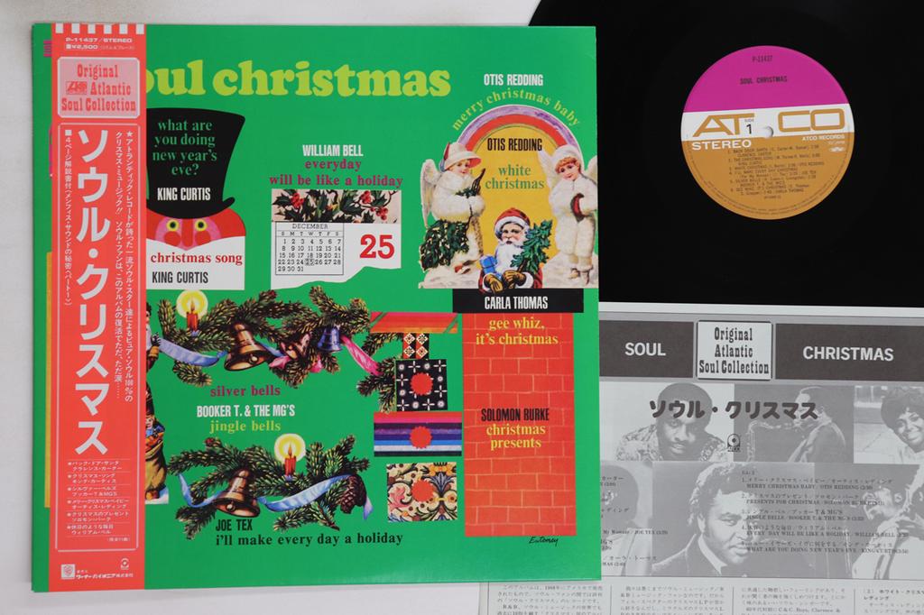 LP Record VARIOUS - Soul Christmas P11437 ATCO 1983 Japan Obi Soul/Funk Used