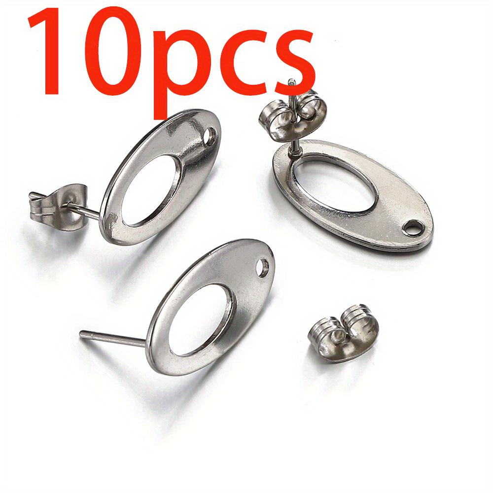 5 Paar Edelstahl Ohrbügel Langer Stift Post Haken Ohrstöpsel Verbinder Quaste DIY Schmuck Handgefertigte Ohrringe Zubehör Fundstücke