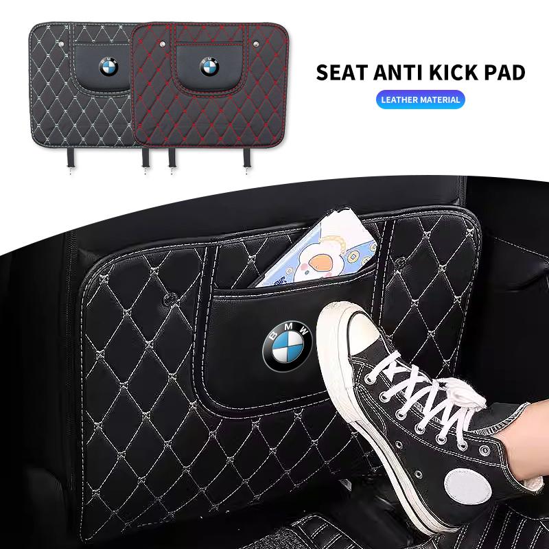 XSHTP1 Car Anti-Kick Mats Auto Seat Back Protector Cover Anti Kick Pad For BMW X1 X2 X3 X5 X4 X6 X7 G30 G20 G12 F40 F30 F20 F10 F34 F07