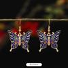 Chinese retro cloisonne enamel earrings female classical temperament simple flower earrings niche design earrings