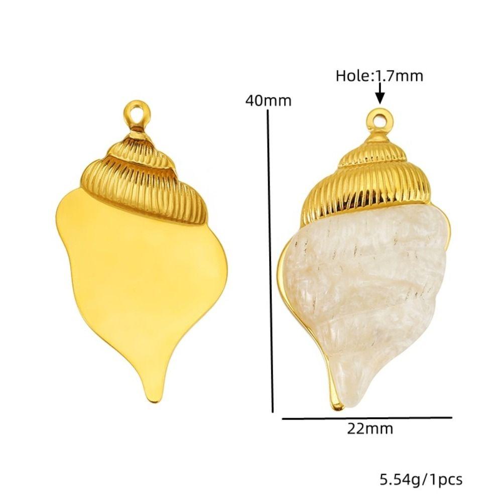 Ocean Theme Starfish Charms Pendants Large Size Conch Charm Pendant For Jewelry Making