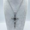 Titanium Steel Cross 70CM Long Necklace Pendant Retro Hip Hop Punk Style Necklace