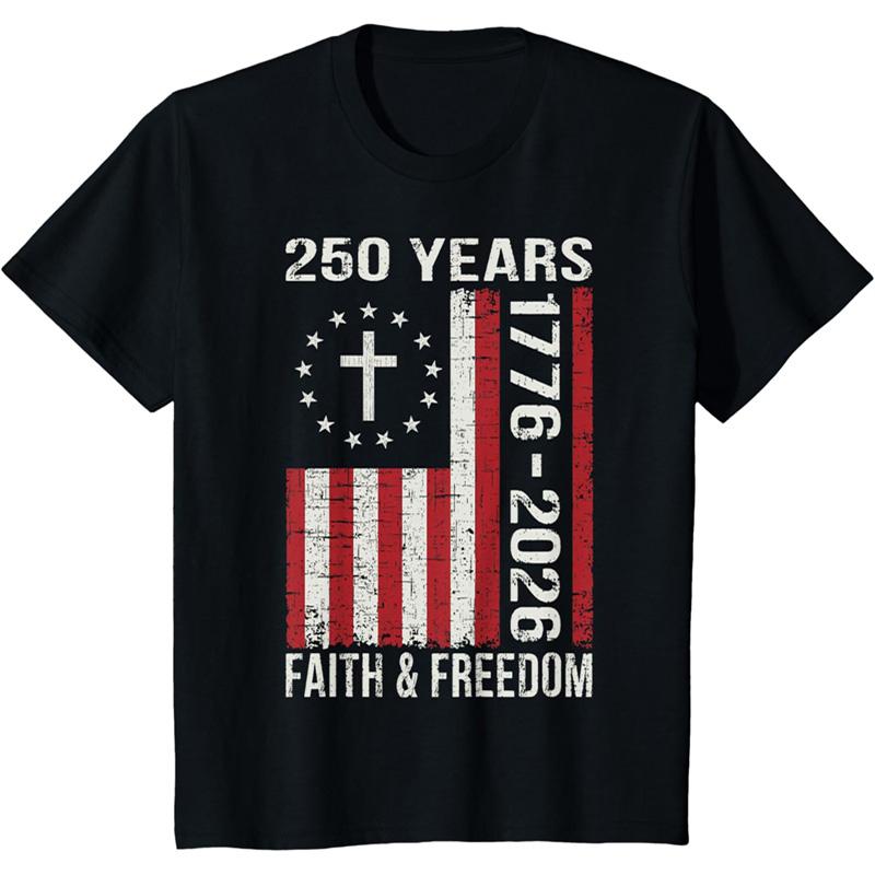USA 250 Years Still Free Print Flag T-shirt Unisex Cool Funny Statue Of Liberty Pattern T Shirts Hip Hop Street T Shirts 2026