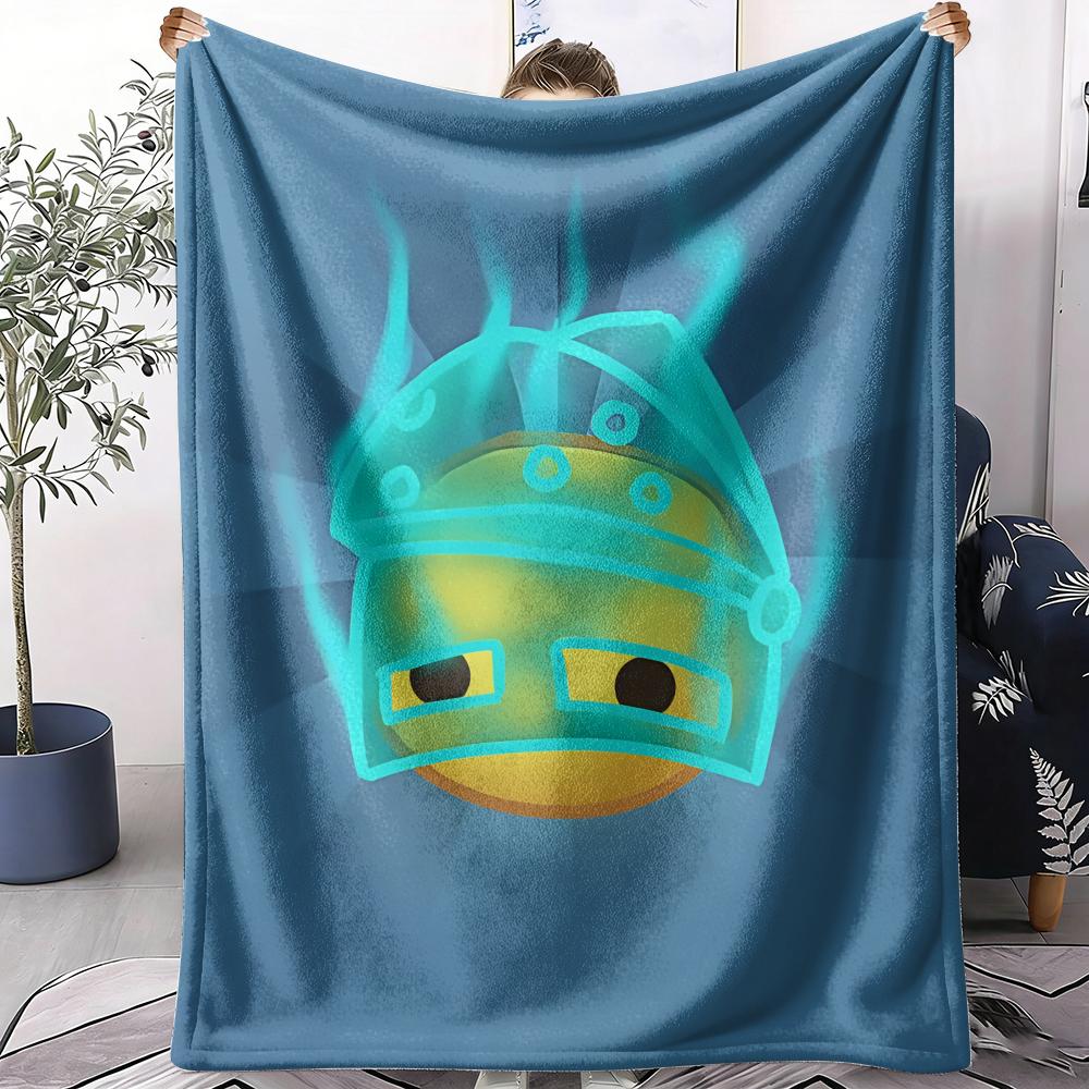 W-Wobbly Life Throw Summer Lightweight Flannel Blanket Soft Breathable AC Throw for Sofa Bed Travel Cozy Nap 75cmx90cm