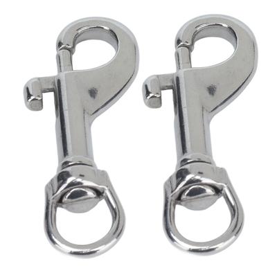 2 Piezas Pernos de Extremo Único Gancho Pernos de Acero Inoxidable 316 Ganchos Giratorios de Cierre para Collar de Perro 65mm