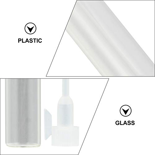 FRCOLOR 1ml Refillable Glass Perfume Sample Bottles, Clear, Mini Portable Travel Containers, Pack of 100