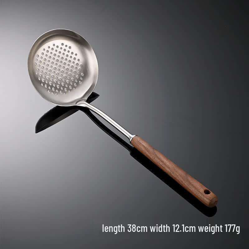 Qianxing 304 Stainless Steel Walnut Handle Kitchen Utensil Set