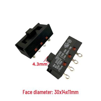 Imported Single Row 4-Pin 3-Position Toggle/Slide Switch DSE-1310/DSE-1316, 10A for Hair Dryers