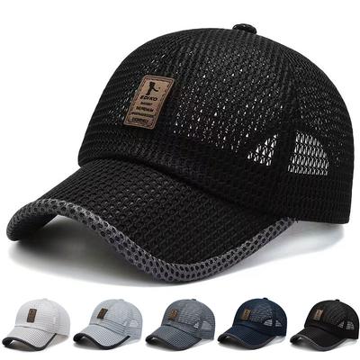 Fashion Men Net Baseball Cap Women Outdoor Travel Beach Hat Leisure Sun Protection Fishing Hats Golf Caps Trucker Hat