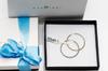 Gold Hoop Earrings 3cm, Sample 333