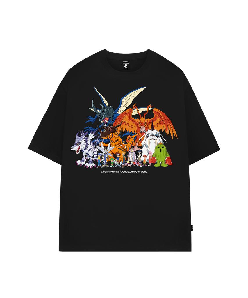 ODDSTUDIO [Digimon Adventure] Digidestined Overfit T-Shirt - 3 Colors