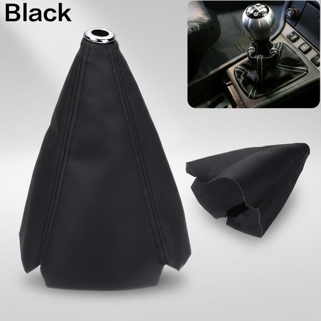 Red Black Stitch Car Gear Shift Knob Boot Cover Manual Automatic Transmission Shifter Gaiter Protection чёрный