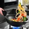 2pcs Pot Holders for Kitchen Clearance Cotton Heat Resistant Pads 17cm/6.69inch Black Oven Pot Holders Trivets Coasters Hot Pads Terry Pots Holder