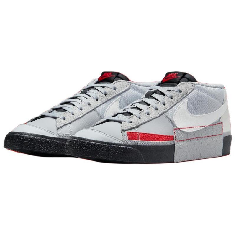 Nike Blazer Low Pro Club 'Wolf Grey University Red' Sneakers Skateboard Shoes FJ3694-002