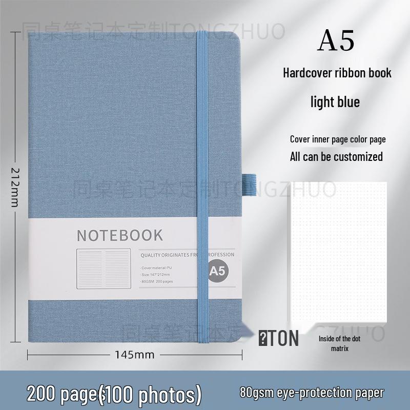 Wysokiej jakości, spersonalizowany notes A5 z gumką do biznesu i biura