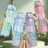 1PC Its My Birthday Number Six 750ml Color Plastic Sports Water Bottle Leakproof Flip Straw Lid Suitable for Sports Office Home Use
