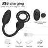 Anal Vibrator for Men Male Delay Ejaculation Ring Buttplug Wireless Prostate Stimulator Massager Cock Rings Sex Toy for Couples