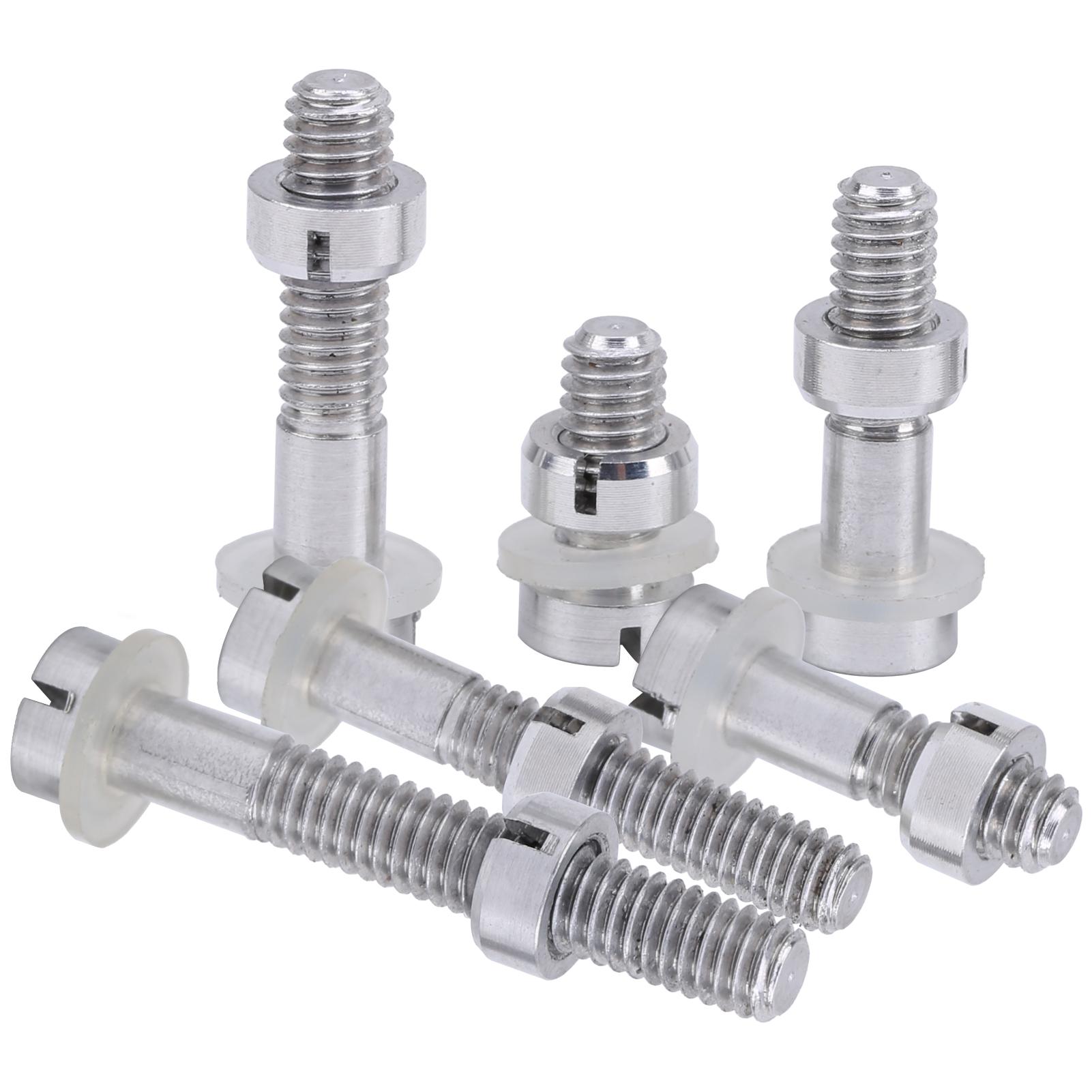 Набор из 6 шт. винтов M2.5, гаек и шайб, серебристый, для монтажного комплекта картриджа проигрывателя