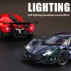 1/32 Apollo IE Sports Car Model Metal Die Cast Body Sound and Light Ornament Children's Toy Car Boys Gift Halloween Toys