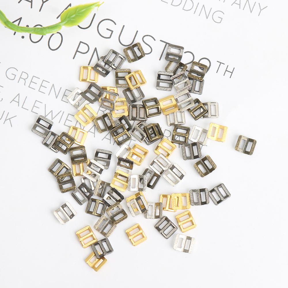 20Pcs Mini Tri Glide Buckle Belt Buckles For 1/6 Dolls Waistband Bags Shoes Pants Overalls Adjustable Buttons Sewing Accessorie