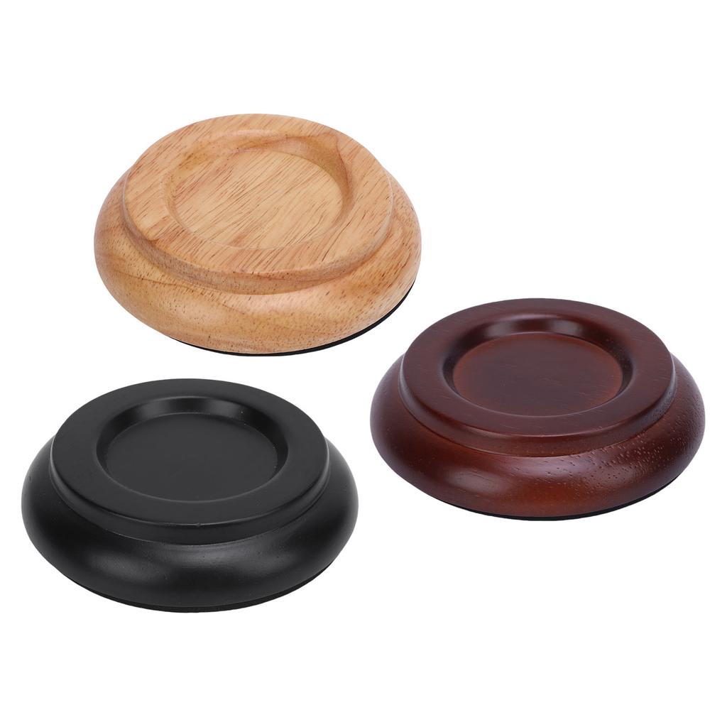 4 st Pianohjulskopp Massivt trä Skumbas Halkfri Ljudreducerande Universal Upprätt Pianohjulskopp F