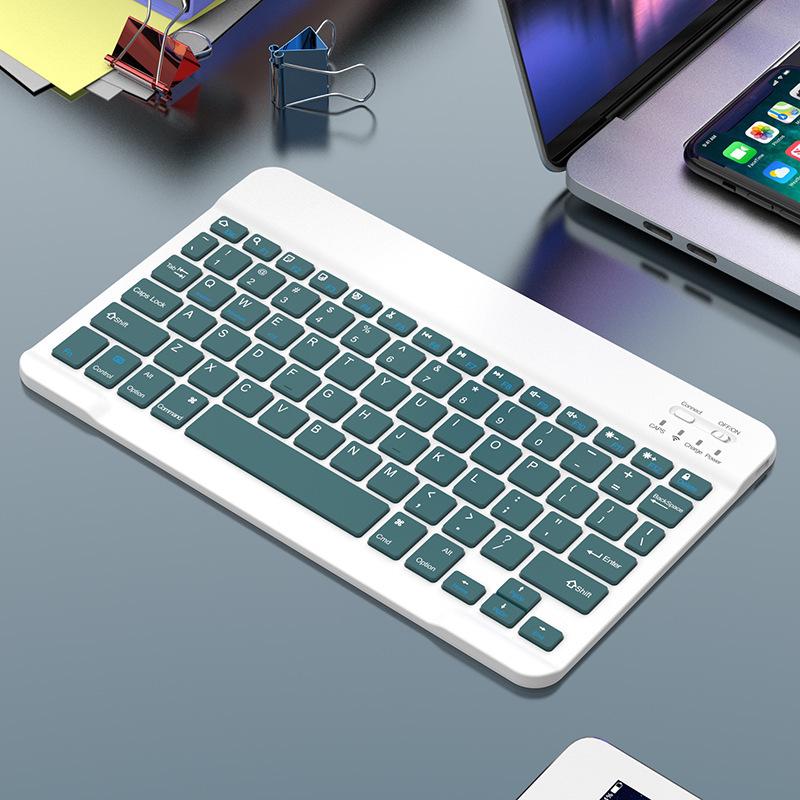 10.1  Universal Office Tablet Bluetooth Keyboard with 7-Color Backlight темно-зеленого