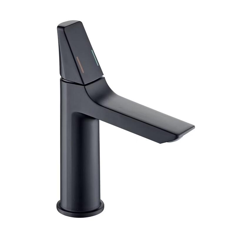 TLXT Black Hot and Cold Basin Faucet