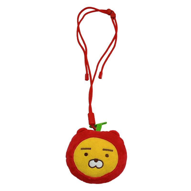 Оригинальный мультяшный кошелек для монет в форме фруктов KAKAO FRIENDS с Райаном и Чунси