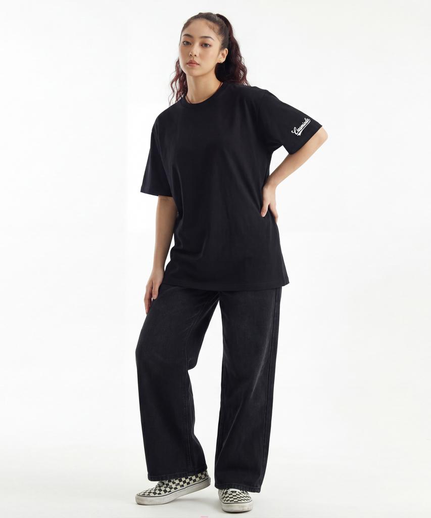 CREAM SODA LAB Sleeve Small Logo Authentic Short Sleeve T-Shirt Black