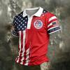 Men's Casual Quick Dry Mesh Golf Polo Shirt Short Sleeve Letter Print 250th Birthday States Theme 1776-2026 Collar Top