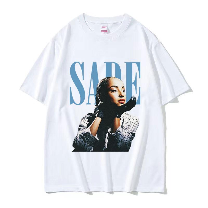 Singer SSade Tour Concert Print TShirt Unisex High Quality Vintage Fashion Tshirts Clothing Oversized Cotton T Shirt