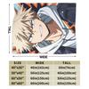 Katsuki Bakugo Anime  Blanket  Warm Soft Funny Plush Bedding Throws For Home Decor Travel Office Flannel Bedspread Bed Cover