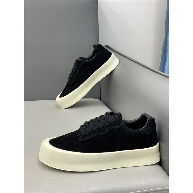 Shoes Men's Autumn New Leather Soft-soled Low-top Men's Shoes Sports and Leisure Board Shoes Men's Trendy Bc