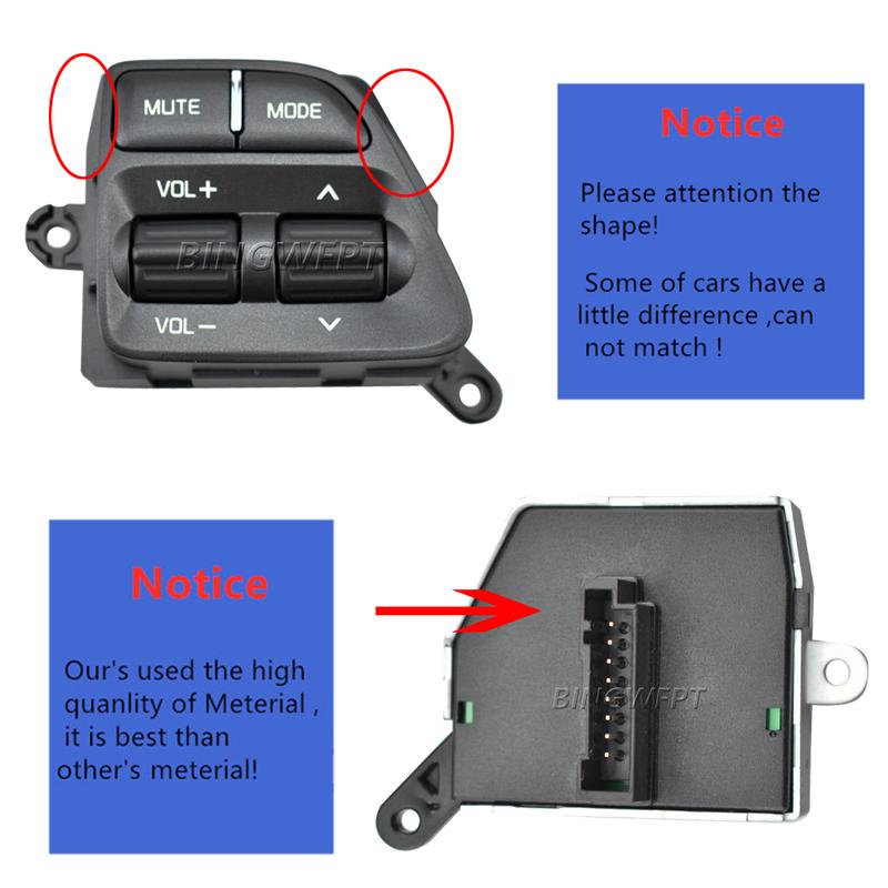4 Button Switch Steering Wheel Button For KIA K3 K3S 2013 2014 2015 2016 2017 2018
