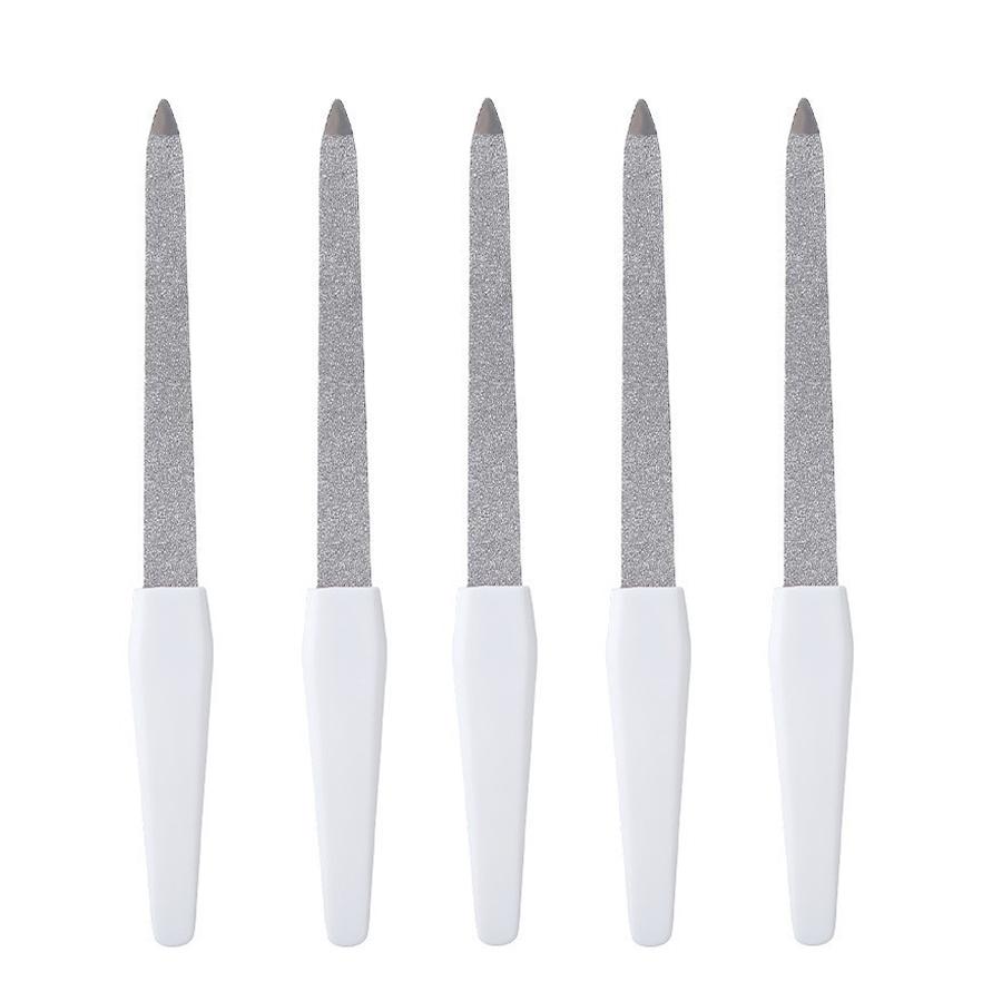 5/ 10 Adet Çift Taraflı Metal Tırnak Dosyası Buffer Cila Manikür Pedikür Güzellik Aletleri