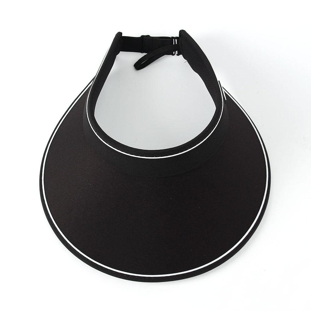 Roller Sun Cap (Black) Sun Shade Summer Hat