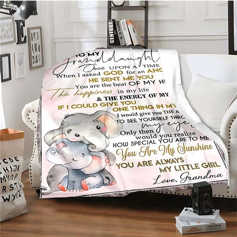 Letter 3D Print Deka mému dítěti Rodičům a milovníkům Teplá deka do obývacího pokoje Měkká flanelová deka pro dospělé a děti