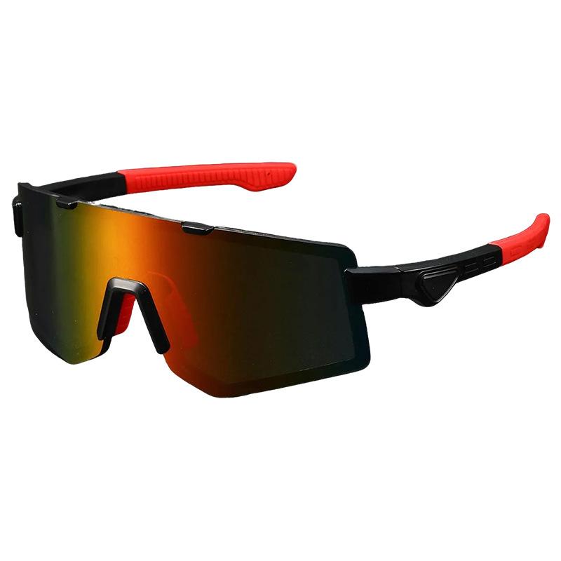 Europe and the United States new cycling skiing outdoor sports sunglasses large eye protection frame colorful men's and women's travel sunglasses tide