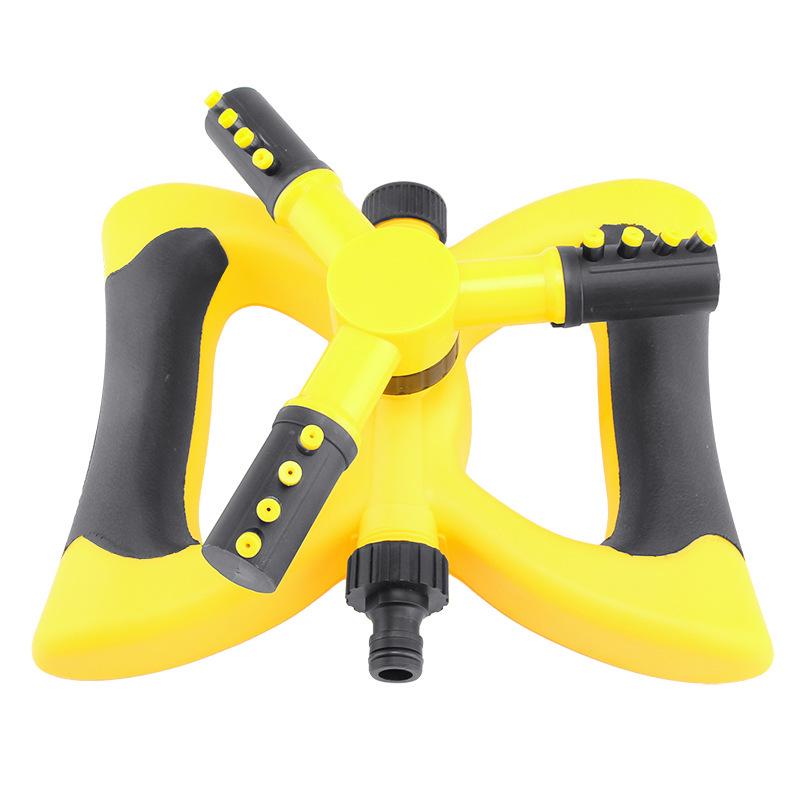 360° Rotating Three-Arm Garden Sprinkler Hose for Cooling, Dust Removal, and Irrigation.