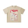 260 GSM Double Yarn 32 Count 100% Cotton Baki V3 Print Unisex Heavy Cotton T Shirt