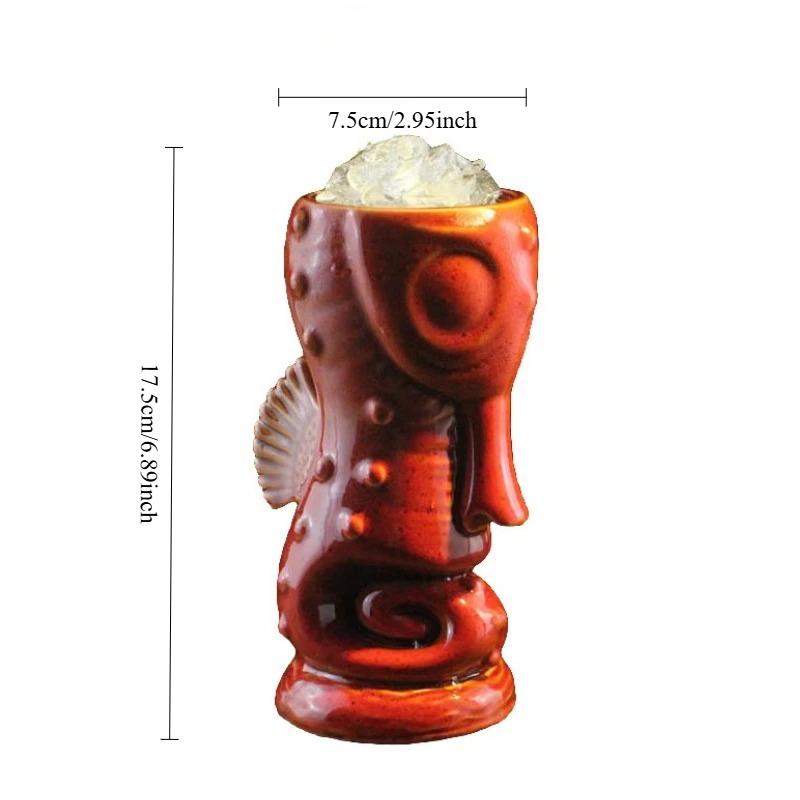 Kreativer Hawaiianischer Cocktailbecher Lustiger Weinglas Party Keramiktasse Weintasse Heimdekoration Personalisierte Trinkgefäße Neujahrsgeschenke