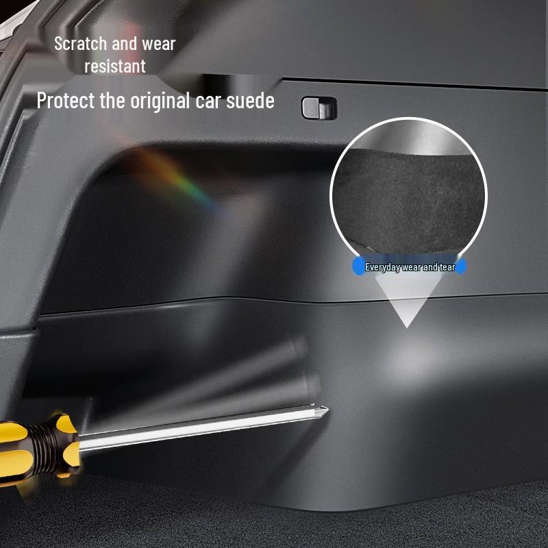 Tesla Model Y Suede Trunk Side Panels - Large Interior Modification Accessories