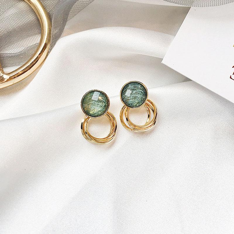 

Light Luxury Zircon Stud Earrings Women s Fashion Flower Leaf Earrings Elegant Imitation Pearl Ear Stud Party Wedding Jewelry зелений