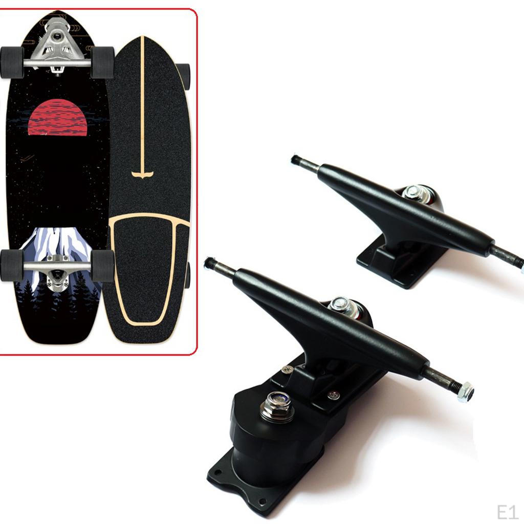1 Pair Universal Skateboard Trucks 6.25 Inches 158mm Pads Hardware Set(Pack of 2)