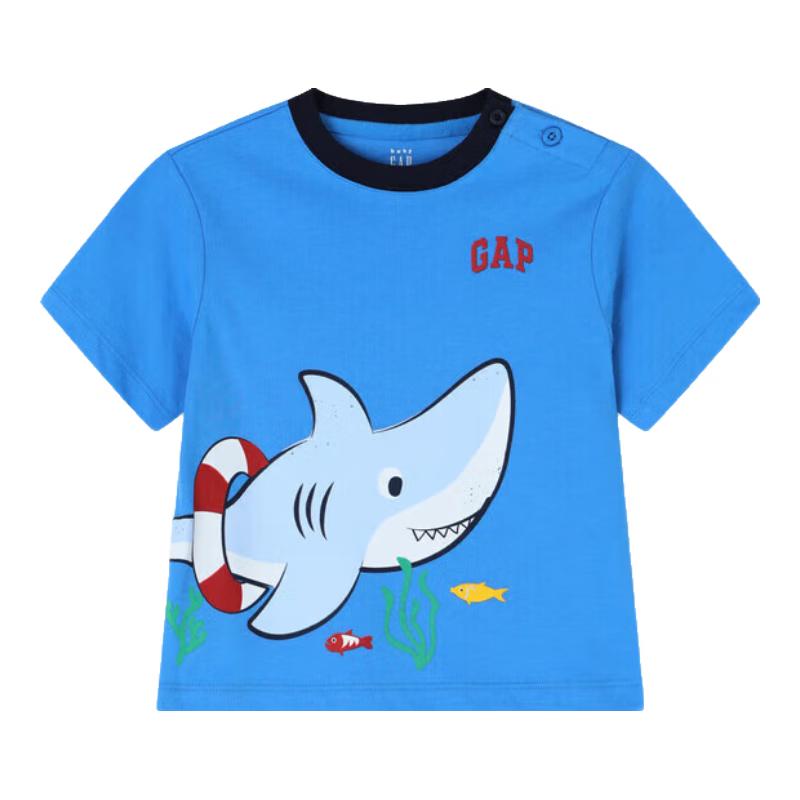 Gap Boys  Toddler 3D Shark Print Short-Sleeve T-shirt 90/52