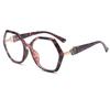 New TR polygonal glasses frame fashionable and simple anti-blue glasses women's European and American trends large frame flat glasses men