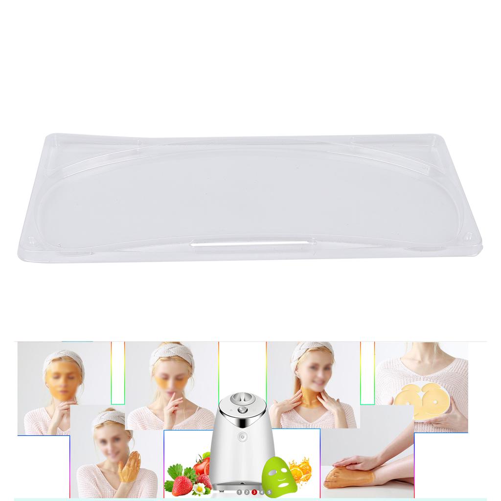 5pcs Transparent DIY Neck Mask Mold Reusable Neck Patch Tray for Facial Mask Maker