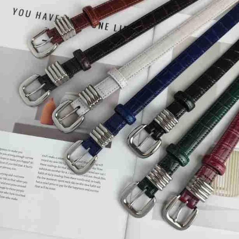 Women's Belt Women's Leather Thin Belt Fashion Versatile Casual Decoration Small Belt Belt