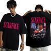 2024 Film Scarface Tony Montana Grafika Męski T-shirt Męska Moda Hip Hopowa Odzież Rockowa T-shirty Męski Vintage Oversize T-shirt